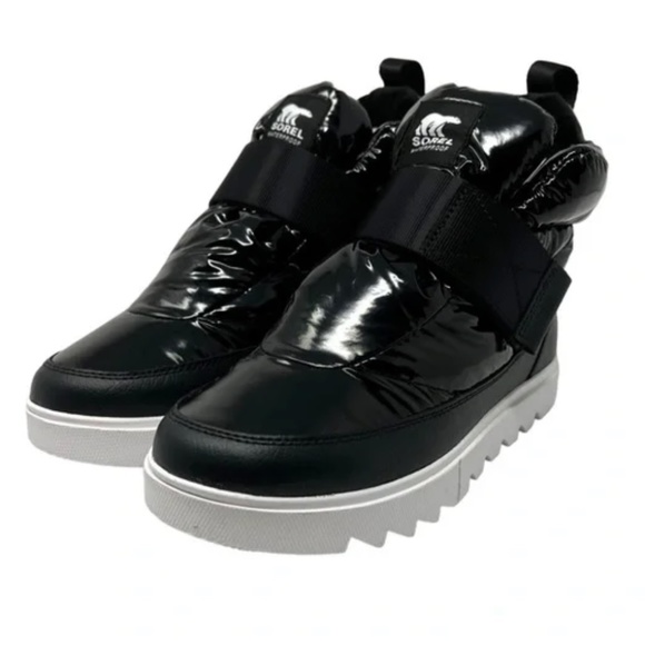 SOREL Joan of Artic Next Lite Strap Puffy Boots Black, Size 9 (9.5 runs large) - Picture 8 of 13